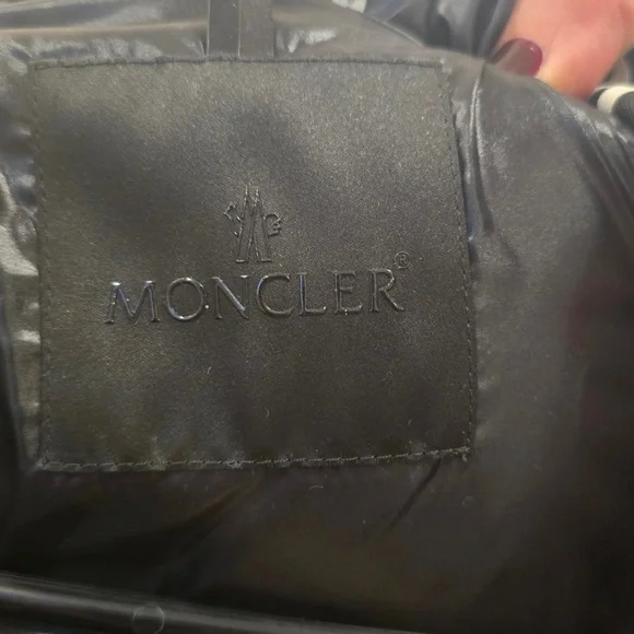 Moncler Shiny Black Hooded Jacket